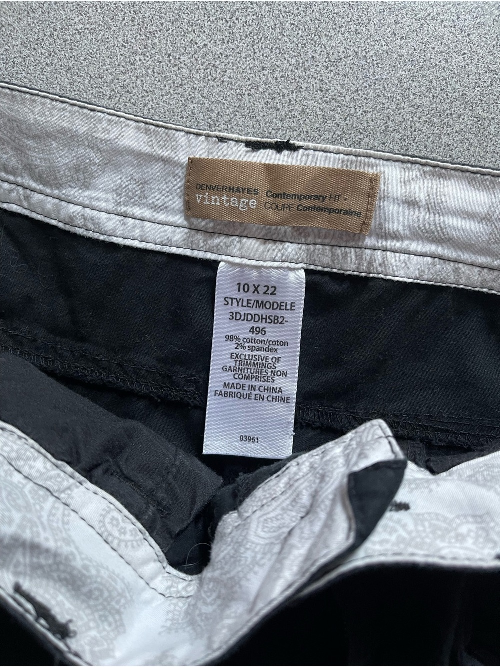 Denver Hayes Black Capri Cargo Pants Size 10 - Picture 6 of 11